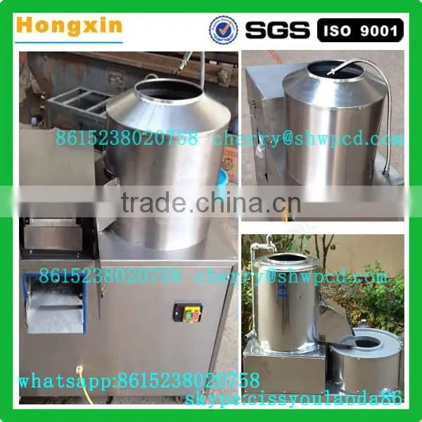 Automatic integrated 3 shapes potato peeling and cutting machine