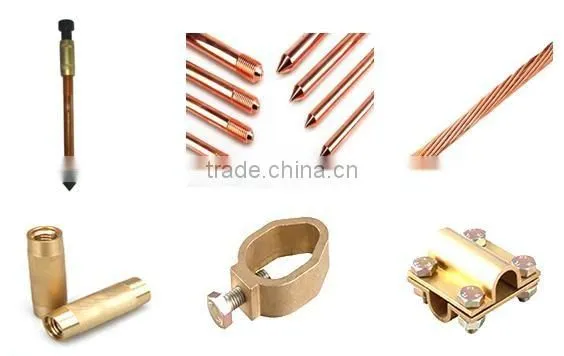high voltage solid copper bonded steel ground rod