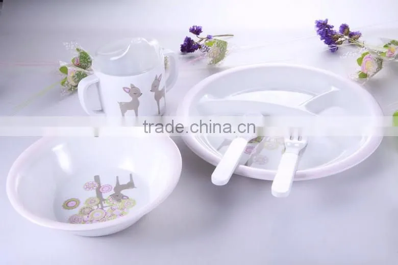 food safe melamine dinner set for kid, microwave safe melamine dinner set