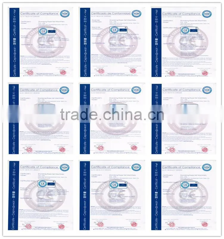 Shandong taian High speed knit braiders machinery