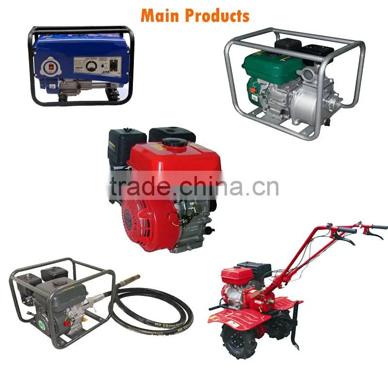 Gear transmission gasoline engine tiller with tine tiller parts blades