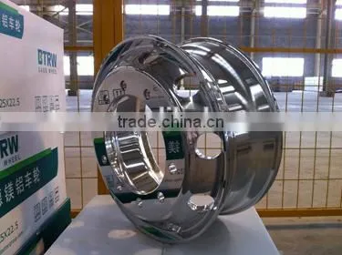 Aluminum truck wheel rim 22.5 x 11.75 /forged polish aluminum truck wheels 22.5 alloy wheel for truck