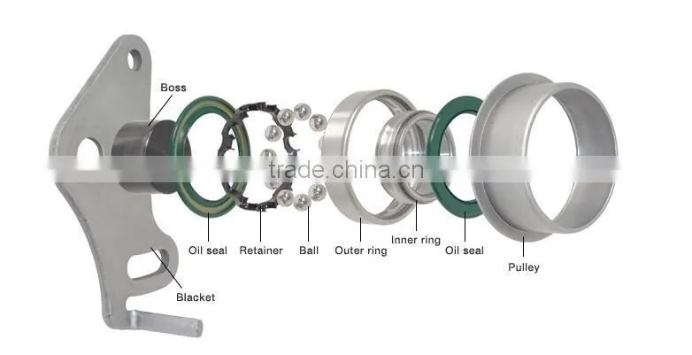 24810-27000 hyundai parts pulley tensioner bearing for hyundai accent and hyundai trajet