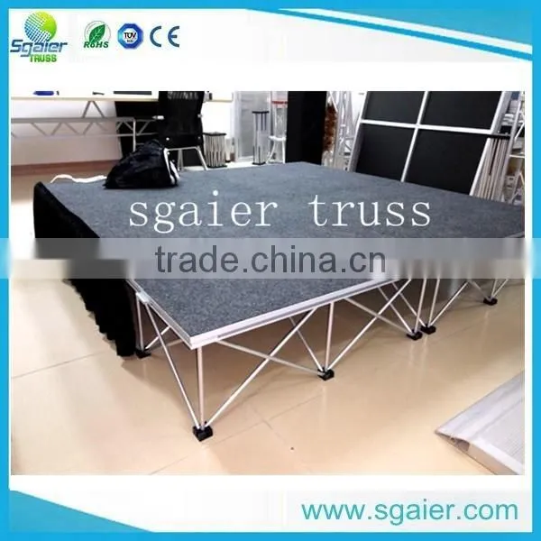 2017 Steel folding stage for hotel wedding stage dancing stage