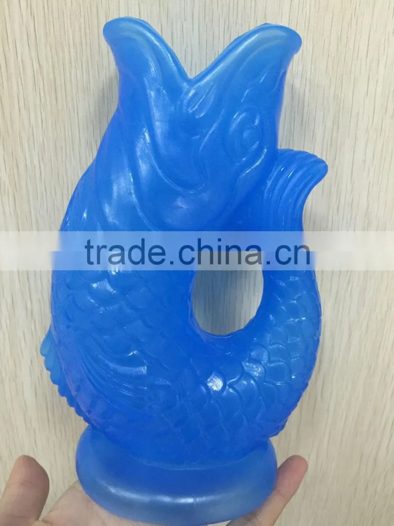 OEM Blow Molding plastic fish drinking water cup,fish wine glass
