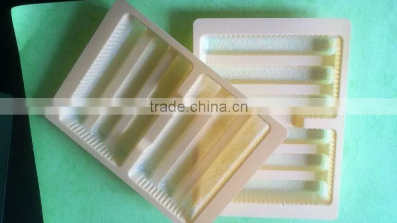 medical blister plastic tray with dividers for capsule packing