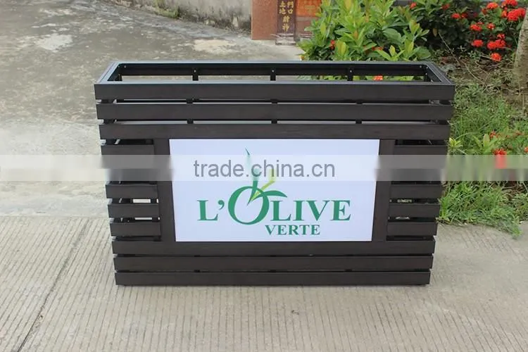 Wooden furniture LED lighting planters