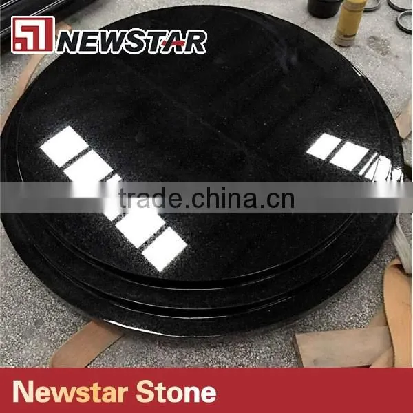 Newstar black galaxy gravestone with pillar