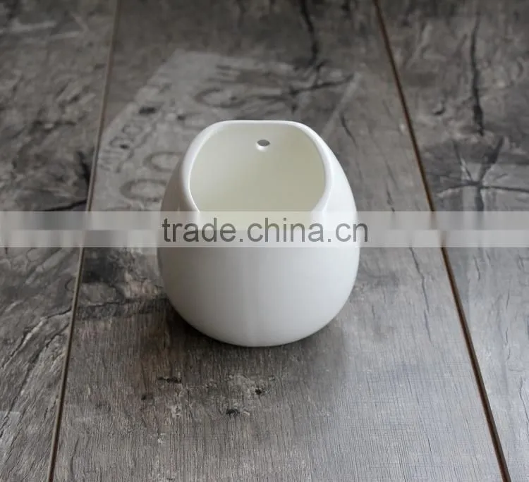 Desktop or hanging simple decoration succulent pot ceramic planter