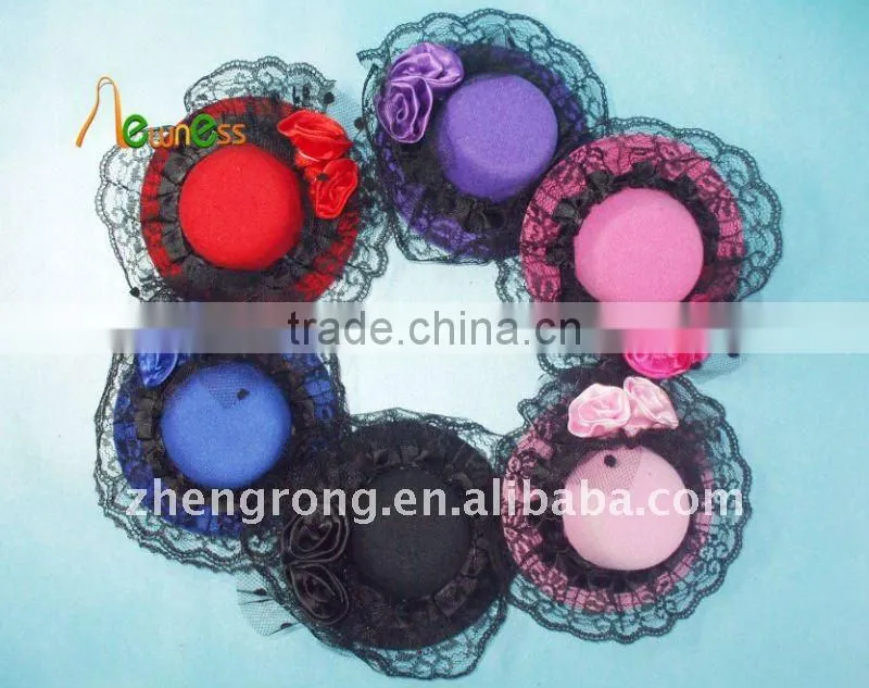 Hot Fashion Hair Accessories Hair Clip Girl's Royal Hair Hat Mix Colour