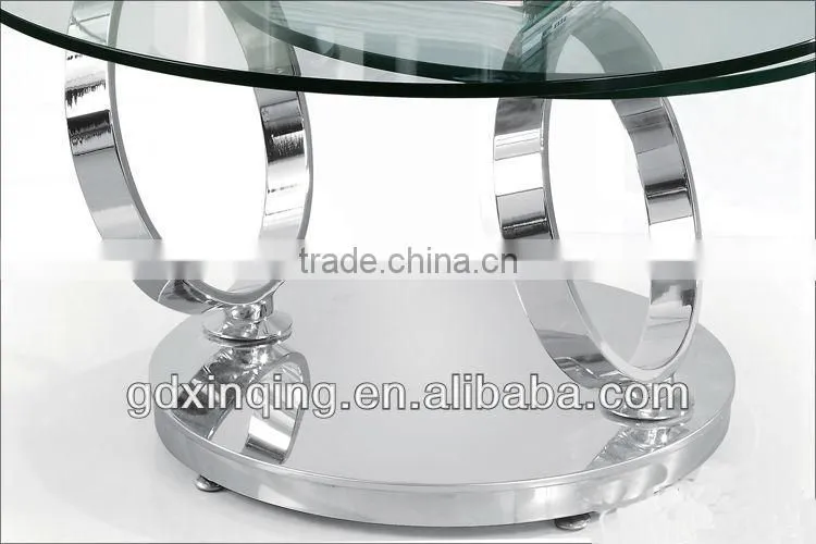 rotating glass coffee table- C96