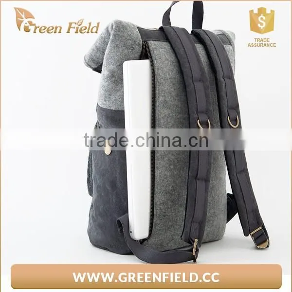 Felt laptop backpack men's felt laptop backpack