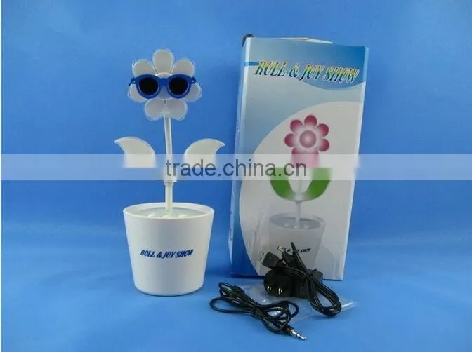 Wholesale Dancing flower light Speaker Newest swing flower dancing speaker Flash intelligent flower speaker