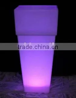 FO-9530 LED illuminate flower planter,home ornaments flower pots,tall flower vase