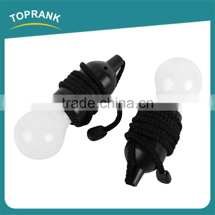 Hot selling outdoor camping string pull lights small battery operated plastic led pull light