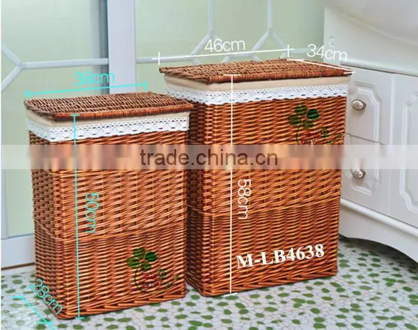 Beautiful rattan wicker Laundry basket with lids & large storage basket