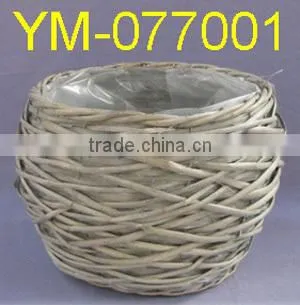 Boat Shape Willow Basket for Garden Planter