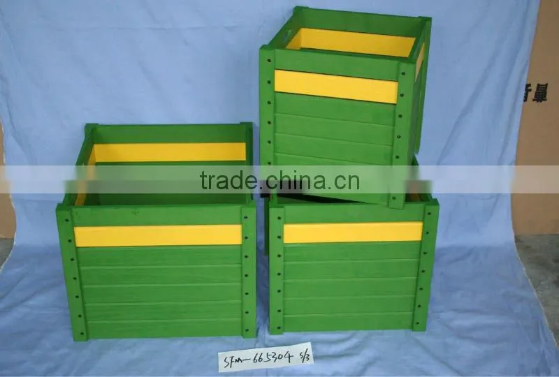 handmade beautiful yellow wooden storage box wholesale
