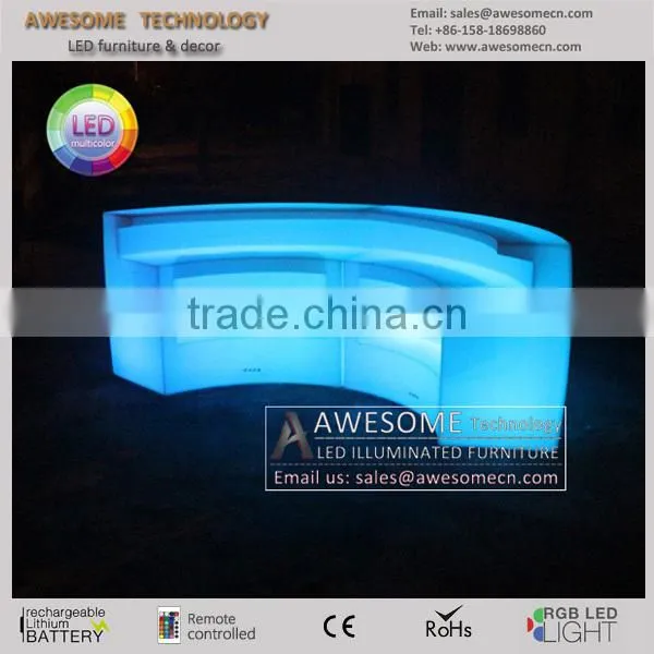Portable garden bar counter, led big bar for party events