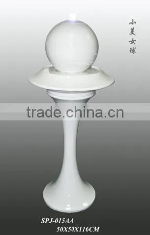 decorative wedding white water fountain fiberglass columns