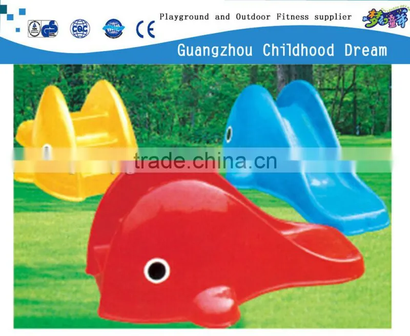 (HD-18807)Whale outdoor fiberglass slide