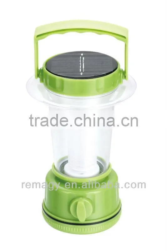 Outdoor Portable Green 6V/80mA Solar Panel led camping lantern light