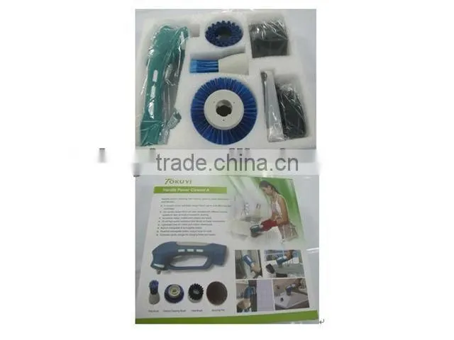 CE ROHS electric scrubber machine, cordless bathroom scrubber, rotary cleaning brush for kitchen and bathroom