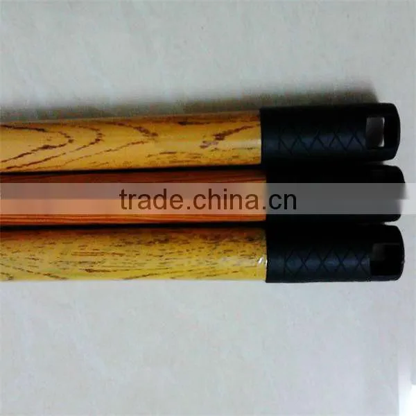 wooden brush handle with pvc coated