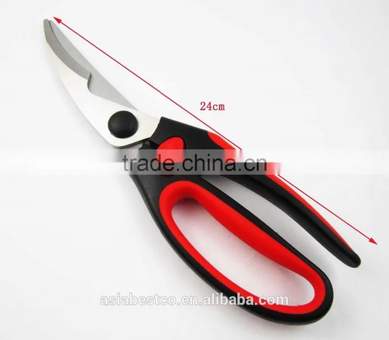 2015 Newest Soft Grip Handle Kitchen Tool Scissor