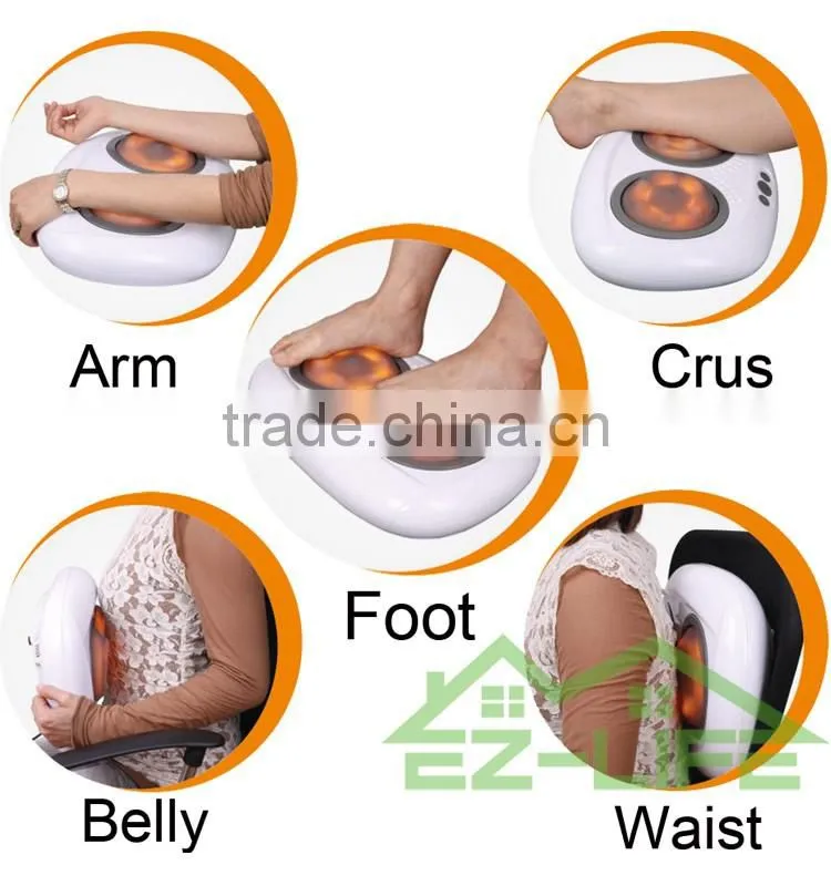Office Car use 2017 new shiatsu neck shoulder kneading back massage pillow heating