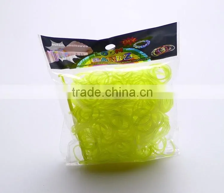 DIY LOOM BANDS BRACELET MAKING KIT INCLUDES 300 colorful RUBBER BANDS LOOM CLIPS