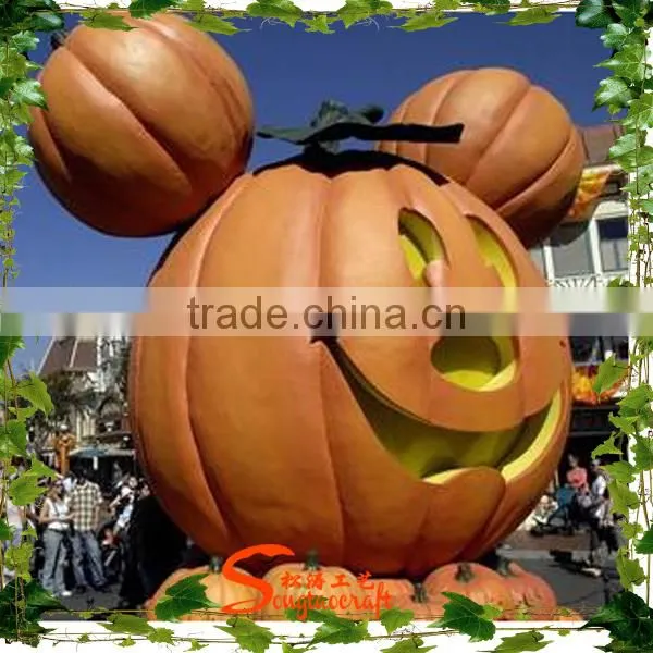 Garden decoration; Life size fiberglass cushow statue