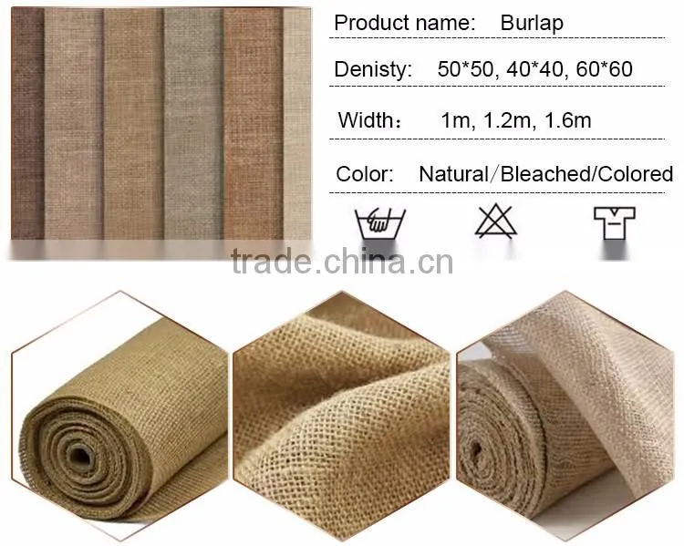 with strict quality control wedding party flame retardant burlap and fabric table runner