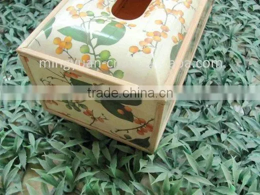 decorative Bamboo Tissue Holder
