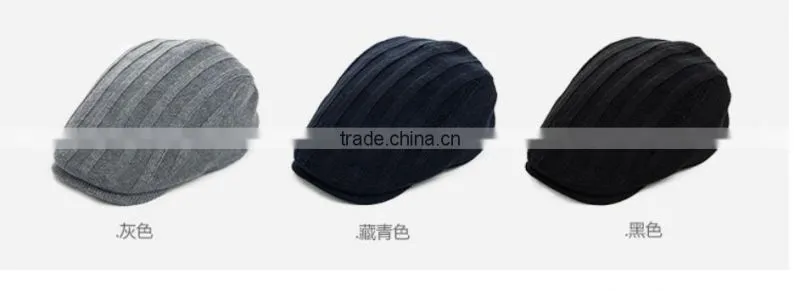 korean man han edition of the spring and autumn winter fashion knitted cap beret painter advance hats of England