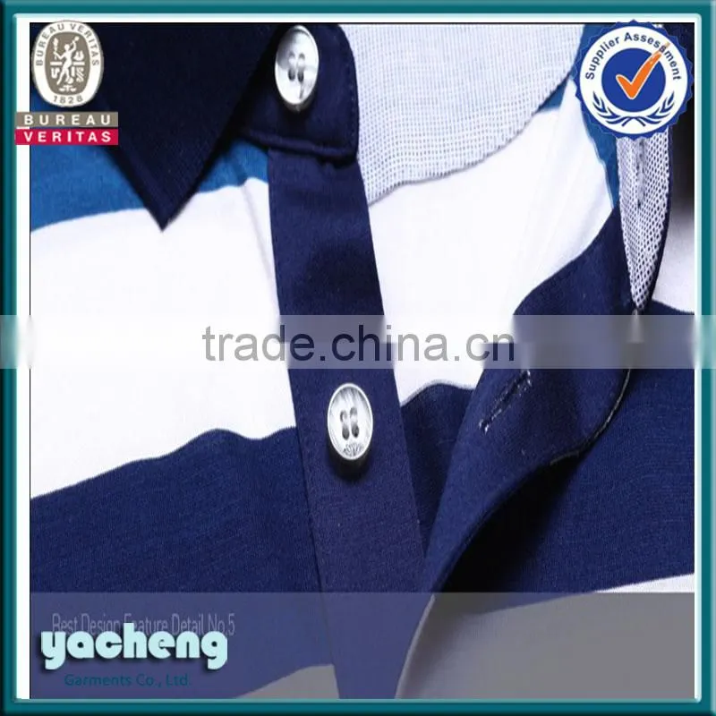 fashion summer stripe polo t-shirt embroidery men cotton polo t-shirt high quality t-shirt
