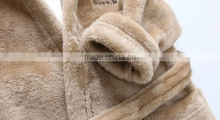 Baby kids Children Animal Hooded Plush/Coral Fleece bathrobe,Cute Animal Head Hooded Print Bathrobe