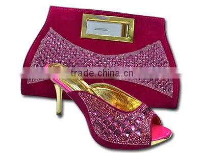 Shanghai Bestway Genuine Leather Italian Matching Shoes and Bags Women