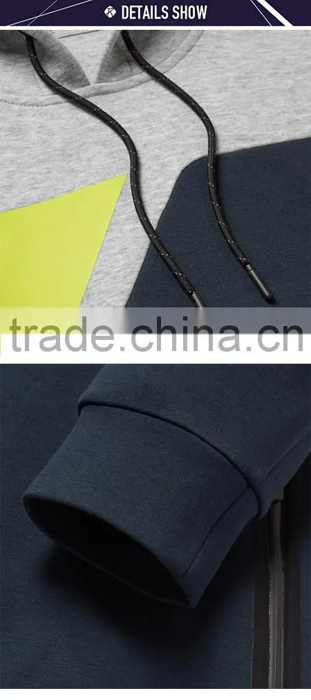 Custom best quality plain sport hoodie patchwork pull over jersey hoodies and sweatshirts