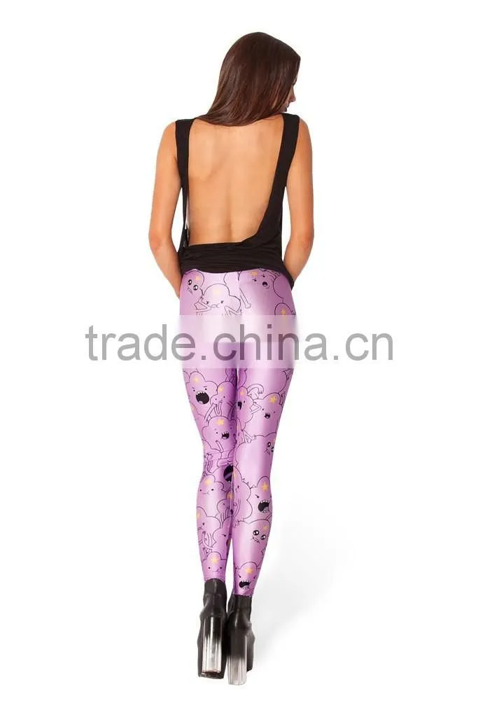 Factory price Sexy tight leggings for women wholesale cartoon leggings printed