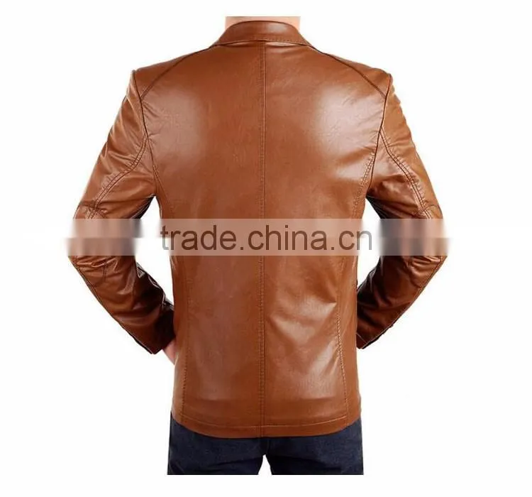 2017 Fashion latest designs wholesale leather jacket clothing pu leather coat