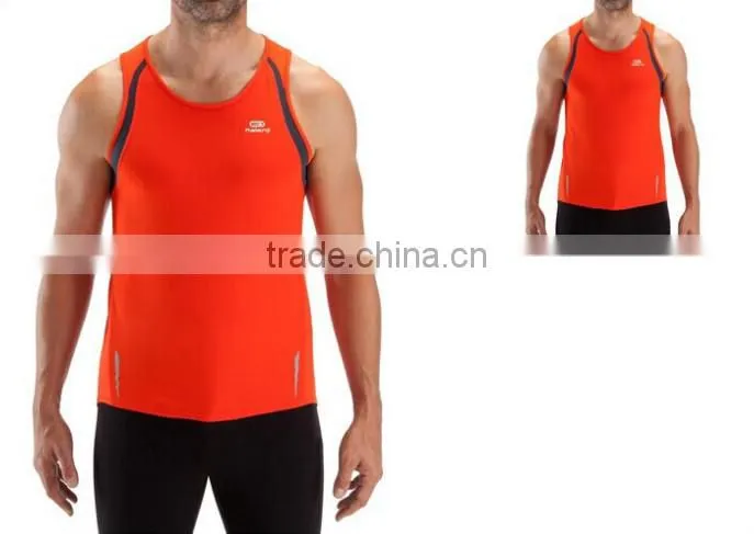 Custom CoolMax Dryfit Moisture Wicking Sleeveless Running Shirts for Men