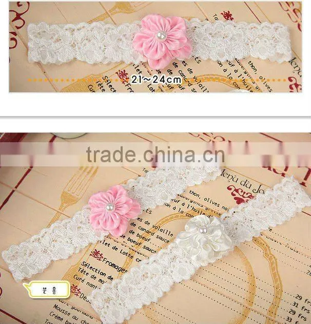 100% Handmade crochet baby hair flower head band