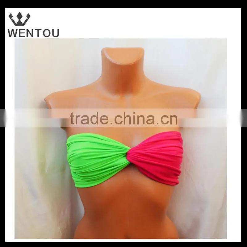 Wholesale double color bikini Top