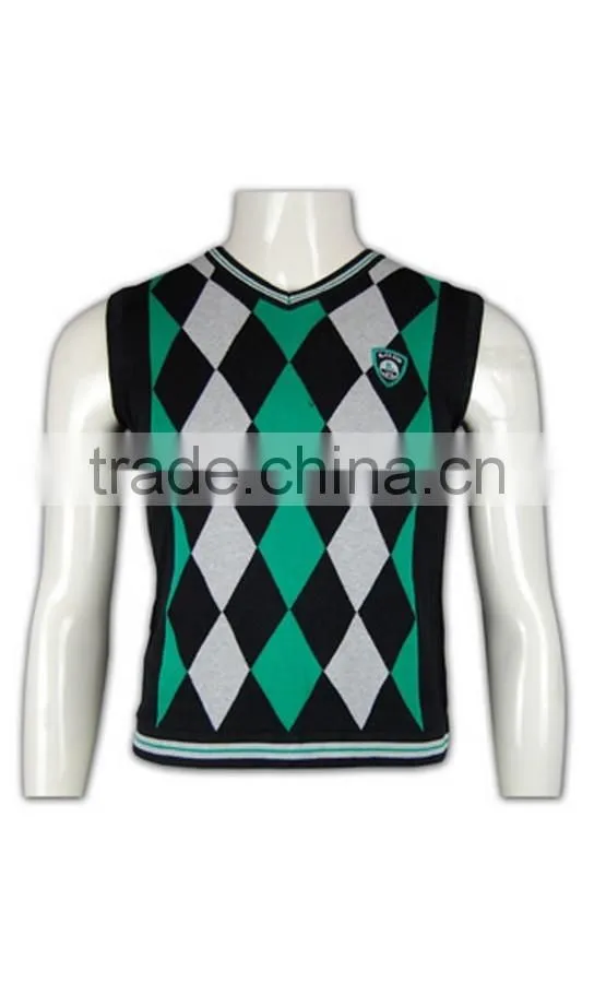 ISO9001/BSCI Manufature stylish green oversized sleeveless sweater