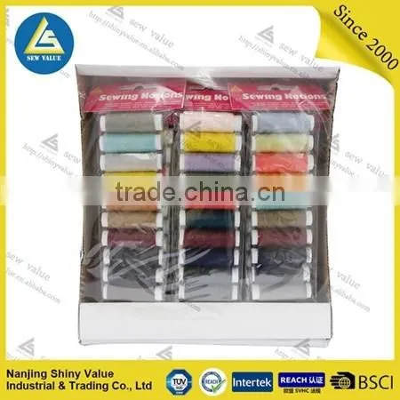 various colors 10pcs/card 40/2 polyester sewing thread