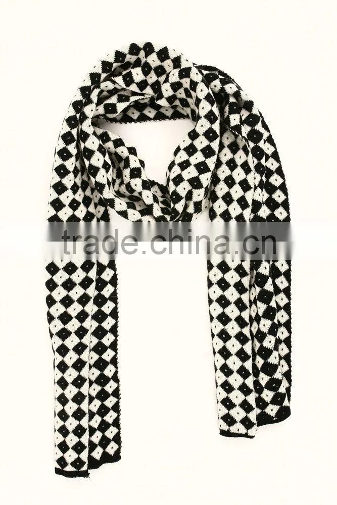Hotsale Winter Knitted knitting patterns scarves