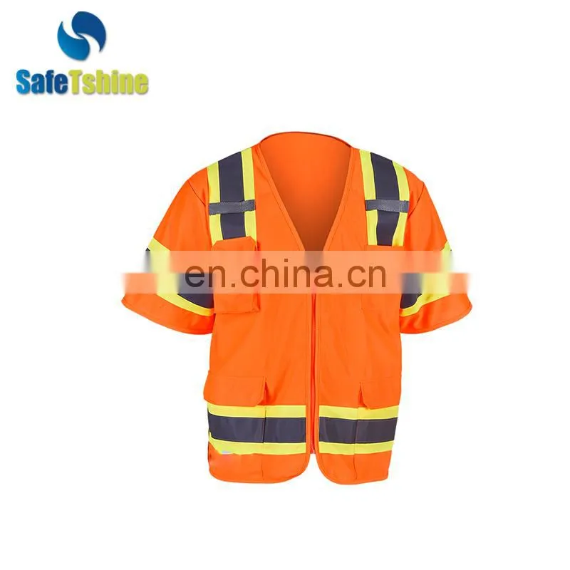 High visibility ANSI STANDARD new design cheap Safety Vest Iso 20471