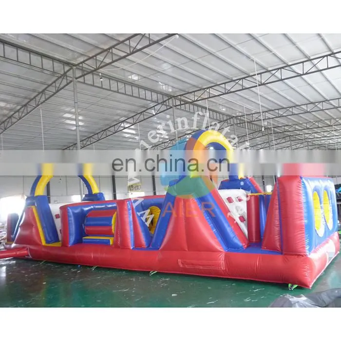 Newest factory price nice inflatable obstacle course for adult and kids