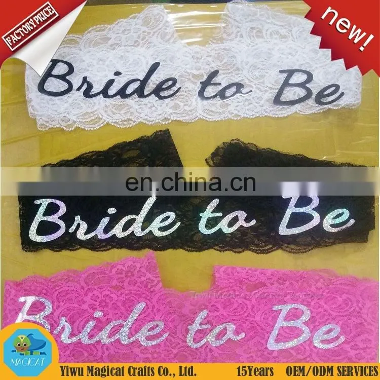 Hot Sale Wedding Satin Sash Customized Bride To Be Sash